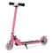 Monopattino pieghevole in alluminio con ruote LED rosa