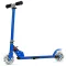 Monopattino pieghevole in alluminio con ruote LED blu