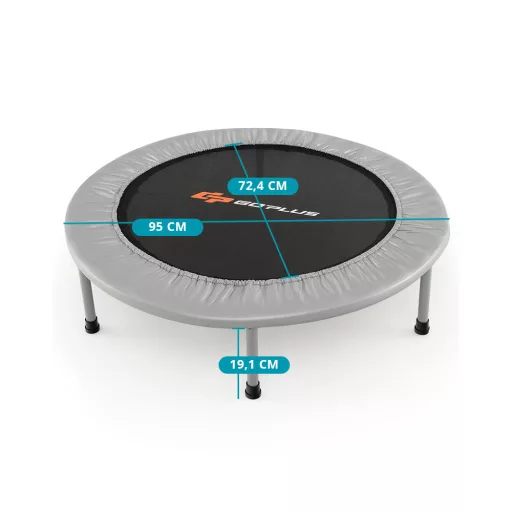 Trampolino 95cm, grigio