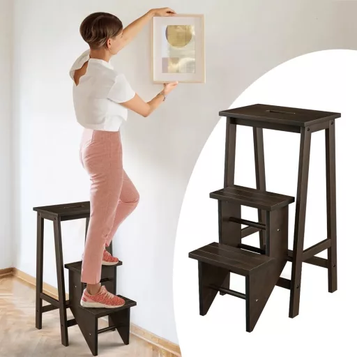Sgabello Pieghevole a 3 Gradini