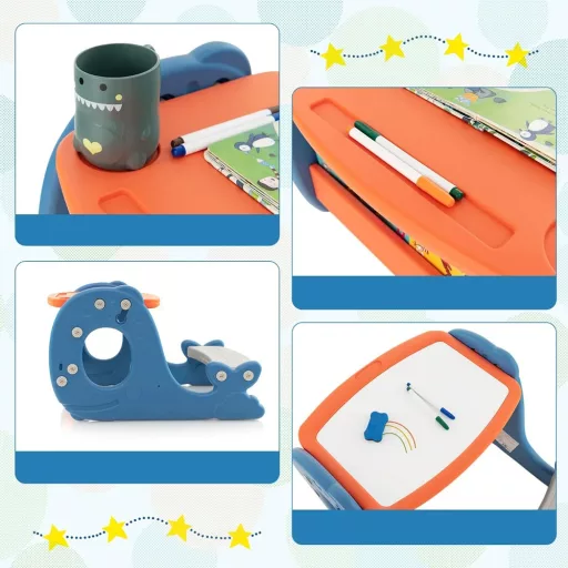 Tavolino per bambini con piano inclinabile