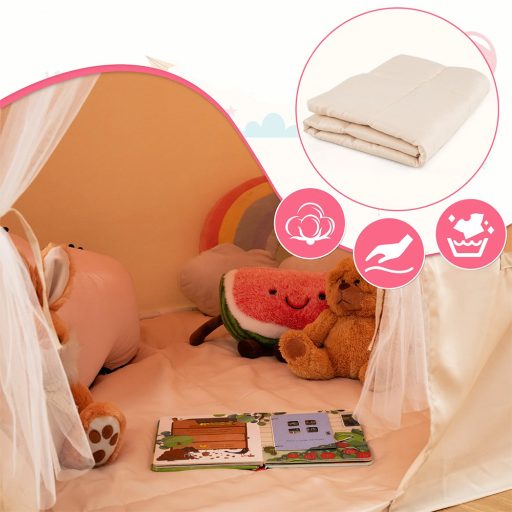 Casetta da gioco per bambini con luci, rosa