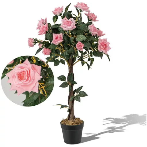 Albero di rose artificiale, 93 cm