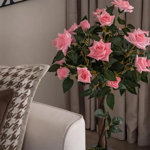 Albero di rose artificiale, 93 cm
