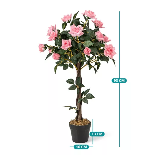 Albero di rose artificiale, 93 cm