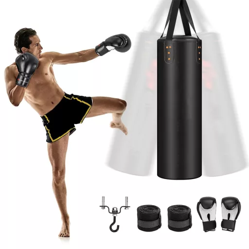 Sacco da boxe appeso 4 pezzi