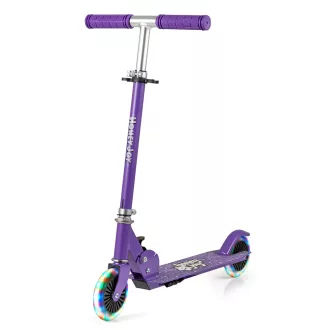  Monopattino pieghevole per bambini in alluminio con ruote LED, viola