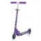 Monopattino pieghevole per bambini in alluminio con ruote LED, viola