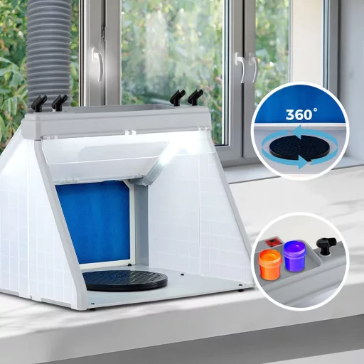 Cabina da Pittura Portatile con Estrattore
