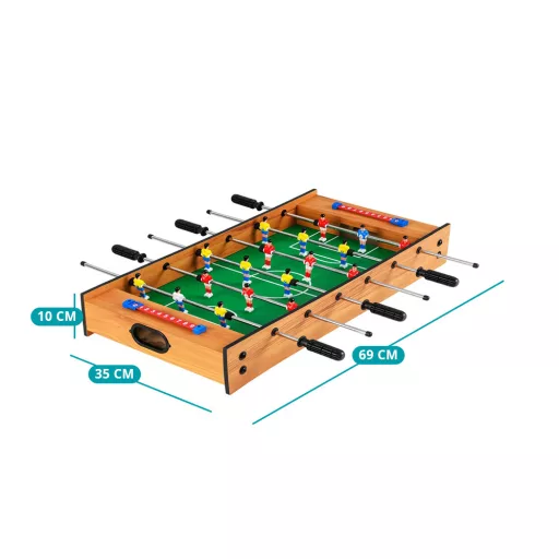 Tavolo da Gioco 2-in-1 Calcio Balilla e Hockey su Ghiaccio