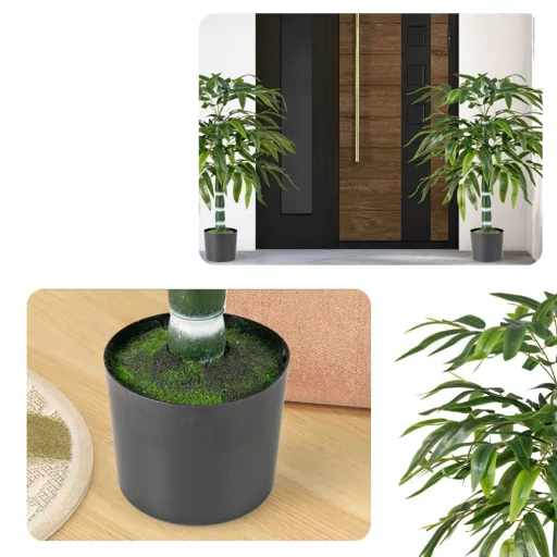 Piante artificiali in bambù 1m 2 pezzi