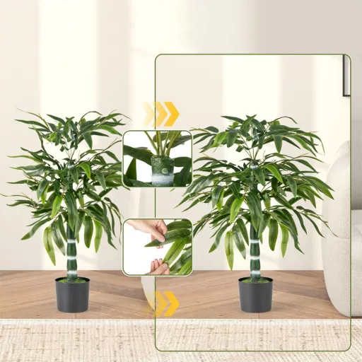 Piante artificiali in bambù 1m 2 pezzi