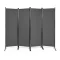 Divisore per stanze a 4 pannelli 173cm grigio