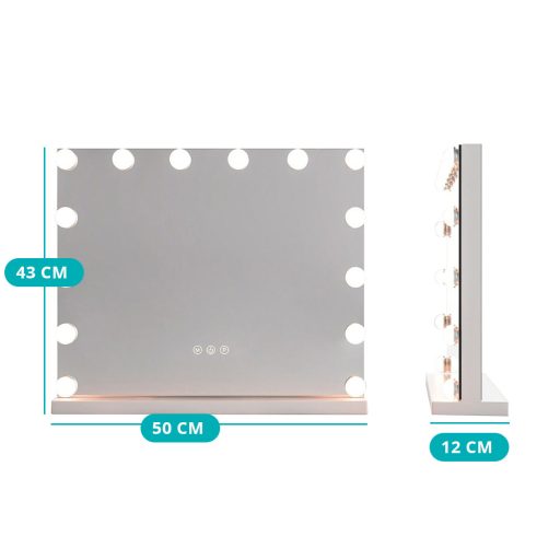 Specchio Cosmetico da Tavolo con Illuminazione LED