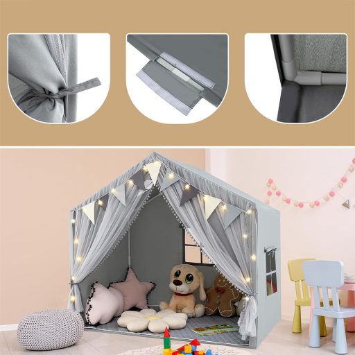 Tenda gioco con luci, grigia