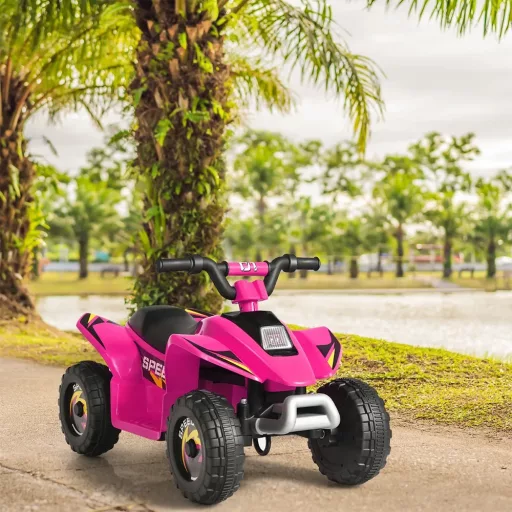 Quad elettrico per bambini a batteria, rosa
