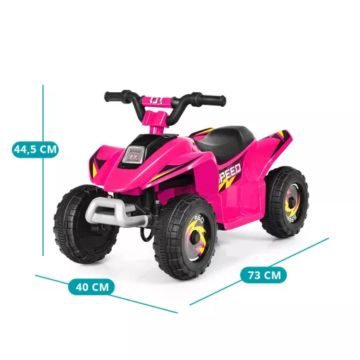 Quad elettrico per bambini a batteria, rosa