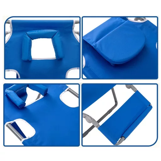Sedia da spiaggia pieghevole 3 in 1