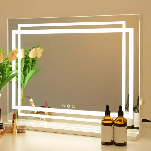 Specchio trucco LED 58 x 12 x 48 cm