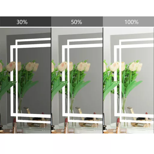 Specchio trucco LED 58 x 12 x 48 cm