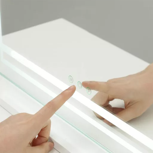 Specchio trucco LED 58 x 12 x 48 cm