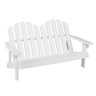 Sedia Adirondack per bambini a 2 posti, bianca