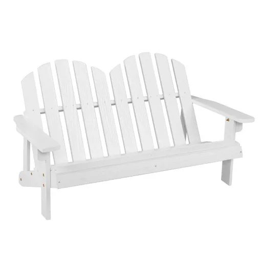 Sedia Adirondack per bambini a 2 posti, bianca