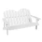 Sedia Adirondack per bambini a 2 posti, bianca