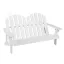 Sedia Adirondack per bambini a 2 posti, bianca