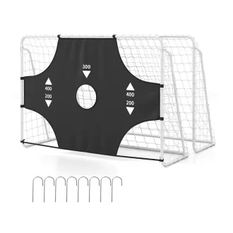 Porta da calcio con rete rimovibile