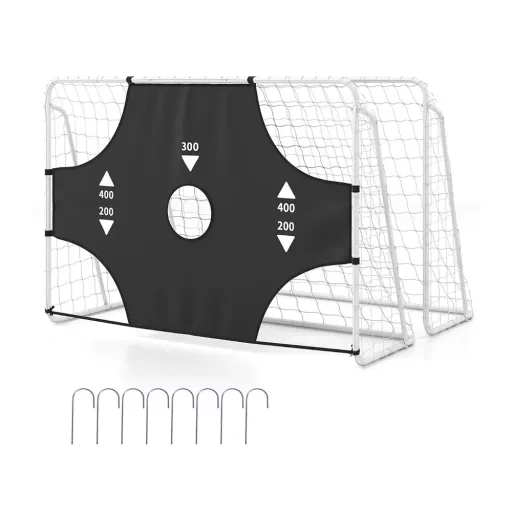 Porta da calcio con rete rimovibile