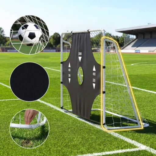Porta da calcio con rete rimovibile