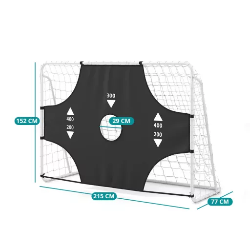 Porta da calcio con rete rimovibile