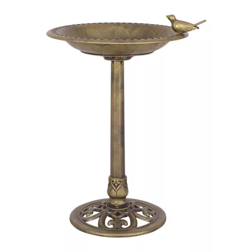 Fontana per Uccelli in Plastica, Bronzo
