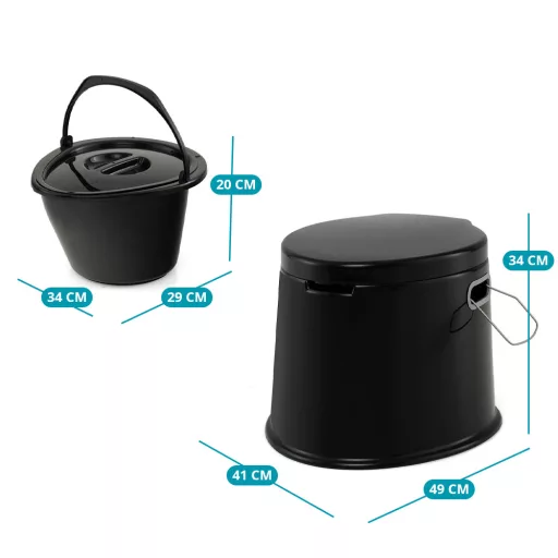 Toilette Portatile Nera