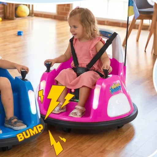 Auto tamponneuse per bambini 12V, rosa