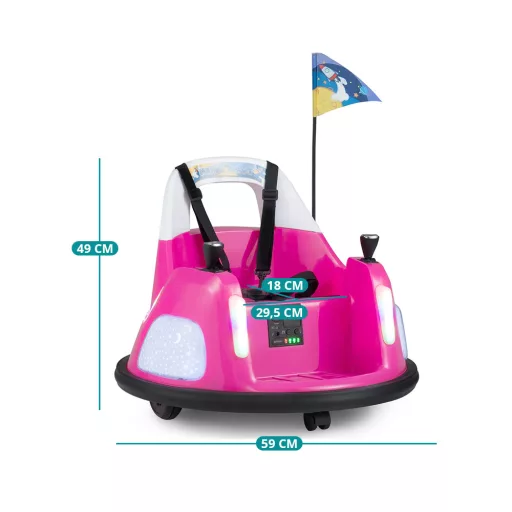 Auto tamponneuse per bambini 12V, rosa