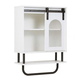 Mobile da bagno con porta asciugamani e ripiano aperto