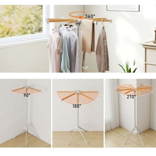 Stendino pieghevole con grucce