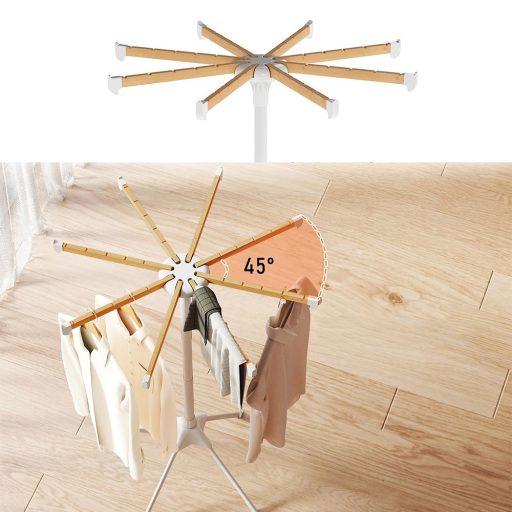 Stendino pieghevole con grucce