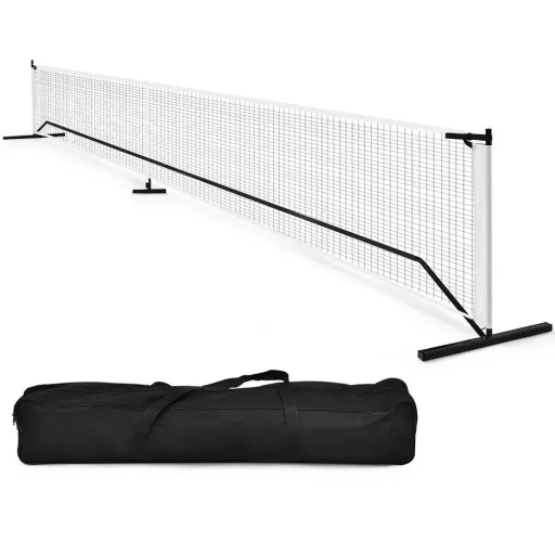 Rete da pickleball portatile con borsa da trasporto