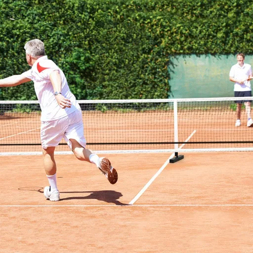 Rete da pickleball portatile con borsa da trasporto