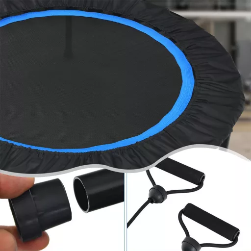 Trampolino fitness con maniglia