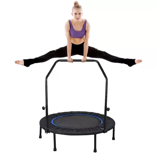 Trampolino fitness con maniglia
