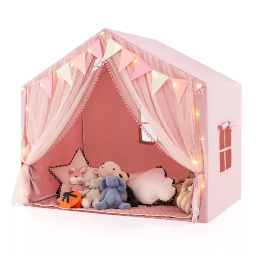 Tenda da Gioco con Luci a Stella, Rosa