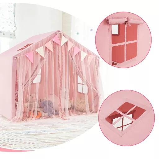 Tenda da Gioco con Luci a Stella, Rosa