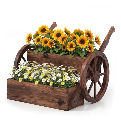 Carrello portafiori da giardino