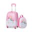 Set valigia trolley e zaino per bambini, unicorno