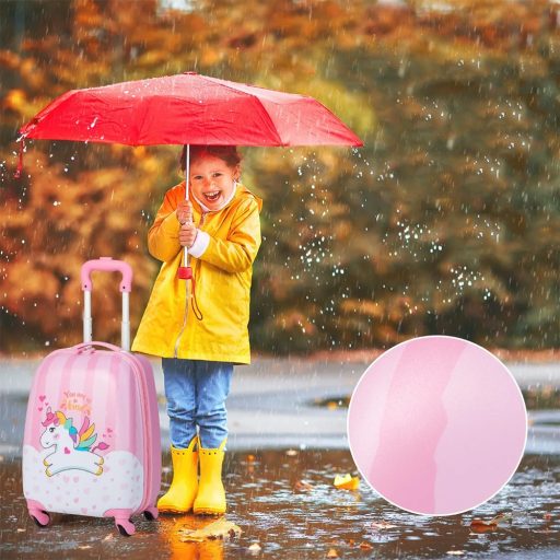 Set valigia trolley e zaino per bambini, unicorno