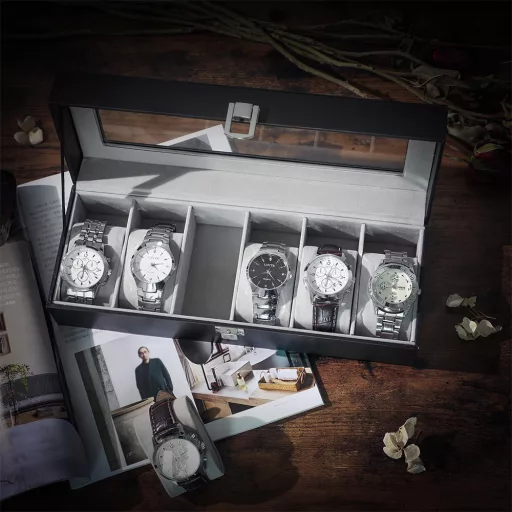 Scatola per Orologi con 6 Scomparti